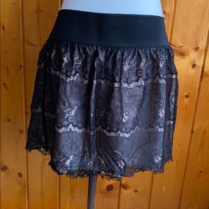 Xhilaration black lace skirt